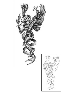 Angel Tattoo Religious & Spiritual tattoo | ANF-00114