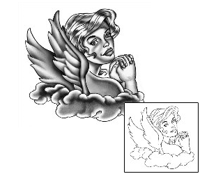 Angel Tattoo Religious & Spiritual tattoo | ANF-00121