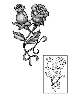 Flower Tattoo Plant Life tattoo | ANF-00142