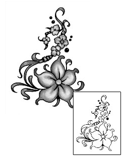 Flower Tattoo Plant Life tattoo | ANF-00152
