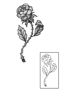 Flower Tattoo Plant Life tattoo | ANF-00162