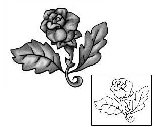 Flower Tattoo Plant Life tattoo | ANF-00163