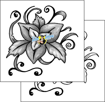 Flower Tattoo plant-life-flowers-tattoos-anibal-anf-00172