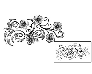Flower Tattoo Plant Life tattoo | ANF-00183