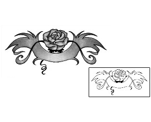 Rose Tattoo Specific Body Parts tattoo | ANF-00202