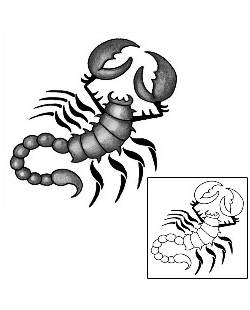 Scorpio Tattoo Zodiac tattoo | ANF-00342