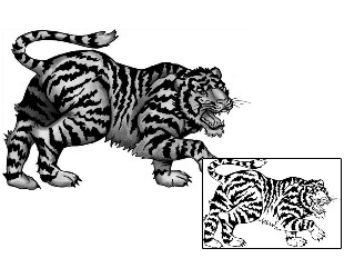 Tiger Tattoo Animal tattoo | ANF-00353