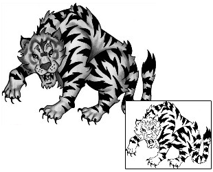 Tiger Tattoo Animal tattoo | ANF-00367