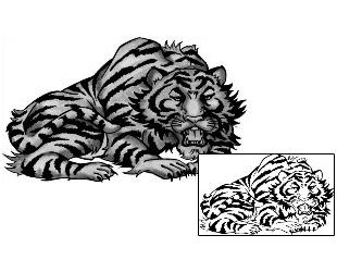 Tiger Tattoo Animal tattoo | ANF-00369
