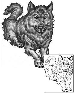 Wolf Tattoo Animal tattoo | ANF-00390