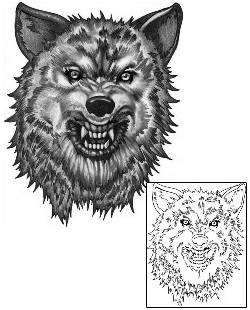 Wolf Tattoo Animal tattoo | ANF-00400