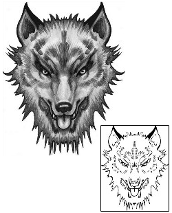 Wolf Tattoo Design ANF-00402 