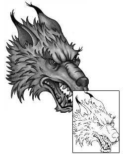 Wolf Tattoo Animal tattoo | ANF-00406