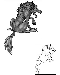 Wolf Tattoo Animal tattoo | ANF-00409