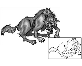 Wolf Tattoo Animal tattoo | ANF-00414