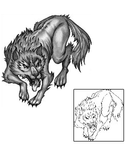 Wolf Tattoo Animal tattoo | ANF-00417