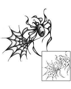 Spider Web Tattoo Insects tattoo | ANF-00426