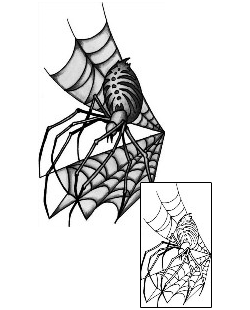 Spider Web Tattoo Insects tattoo | ANF-00442