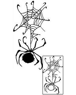 Spider Web Tattoo Insects tattoo | ANF-00482