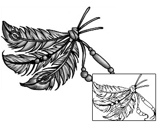 Feather Tattoo Miscellaneous tattoo | ANF-00556