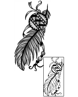 Feather Tattoo Design ANF-00576 