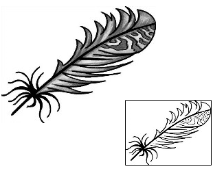 Feather Tattoo Miscellaneous tattoo | ANF-00602
