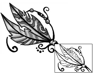 Feather Tattoo Miscellaneous tattoo | ANF-00627