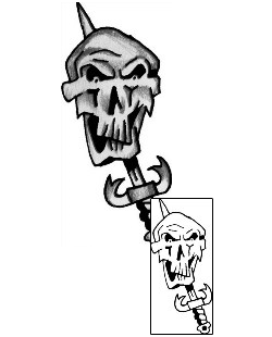 Dagger Tattoo Horror tattoo | ANF-00817