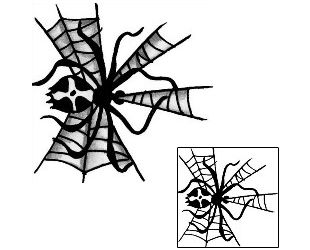 Spider Web Tattoo Insects tattoo | ANF-00857
