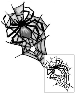 Spider Web Tattoo Insects tattoo | ANF-00901