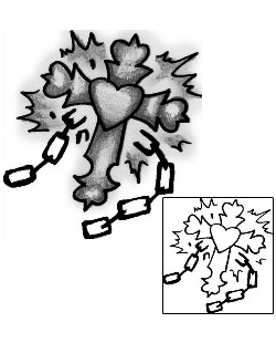 Cross Tattoo Religious & Spiritual tattoo | ANF-00954