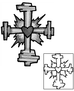 Cross Tattoo Religious & Spiritual tattoo | ANF-00957