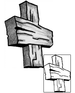 Cross Tattoo Religious & Spiritual tattoo | ANF-00974