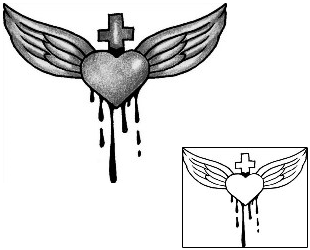Sacred Heart Tattoo Religious & Spiritual tattoo | ANF-00980