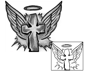 Cross Tattoo Religious & Spiritual tattoo | ANF-00997