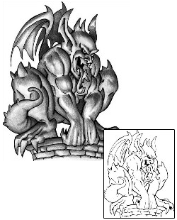 Gargoyle Tattoo For Women tattoo | ANF-01033