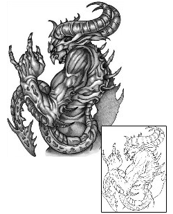 Devil - Demon Tattoo Mythology tattoo | ANF-01047