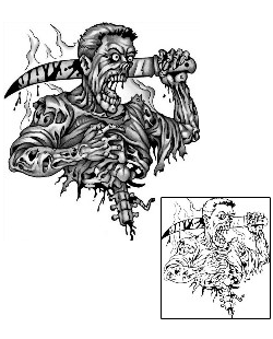 Zombie Tattoo Horror tattoo | ANF-01051