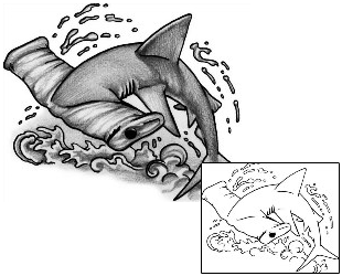Fish Tattoo Marine Life tattoo | ANF-01076