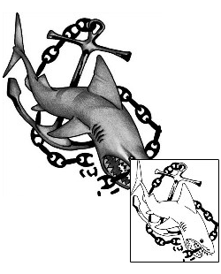 Anchor Tattoo Marine Life tattoo | ANF-01082