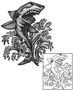 Fish Tattoo Marine Life tattoo | ANF-01085