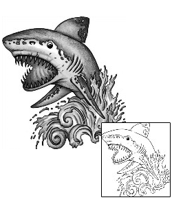 Fish Tattoo Marine Life tattoo | ANF-01104