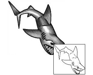Fish Tattoo Marine Life tattoo | ANF-01123