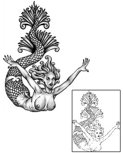 Mermaid Tattoo Mythology tattoo | ANF-01189