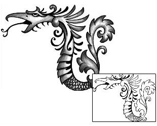 Decorative Tattoo Marine Life tattoo | ANF-01215