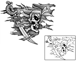 Pirate Tattoo Miscellaneous tattoo | ANF-01223