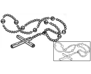 Rosary Beads Tattoo Religious & Spiritual tattoo | ANF-01269