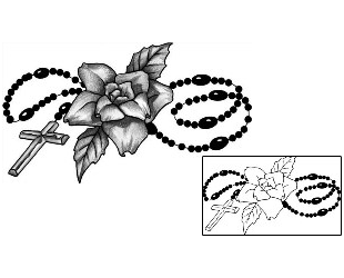 Rosary Beads Tattoo Religious & Spiritual tattoo | ANF-01279