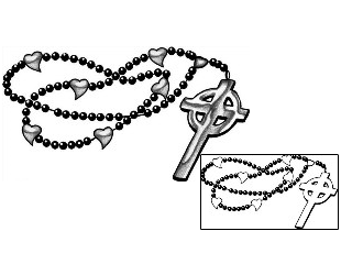 Rosary Beads Tattoo Religious & Spiritual tattoo | ANF-01297