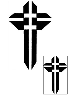 Cross Tattoo Religious & Spiritual tattoo | ANF-01322